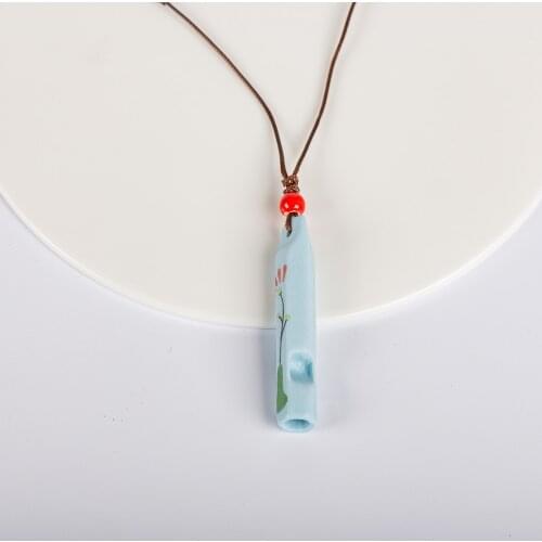 Ceramic Applique Whistle Pendant Gifts For Children #FY517