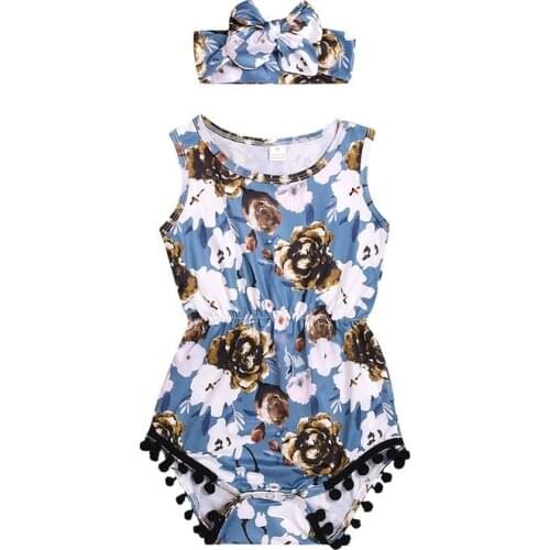 Summer Baby Girl Rompers Cotton Baby Dress 2pcs Newborn Baby Clothes Flower Baby Girl Clothes Roupas Bebe Infant Jumpsuits bebes