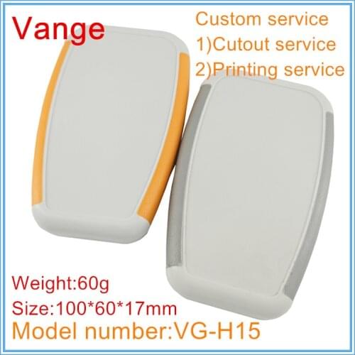 1pcs/lot hand-held electronic cases 100*60*17mm ABS plastic enclosure with rubber cover for remote control equipment