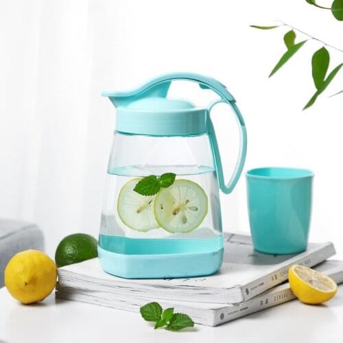 BPA-Free Big Capacity PP Water Pitcher instead Water Kettle Beverage Jug Home Kitchen Plastic Cold Water Container Supplies 1.5L