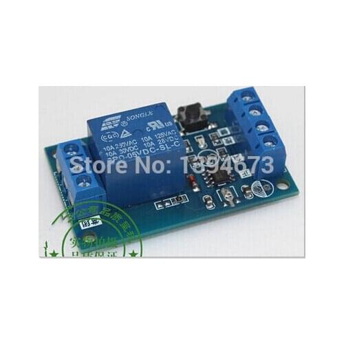 HOT NEW 5V bond bistable relay module / car modification switch / one key start and stop the self-locking