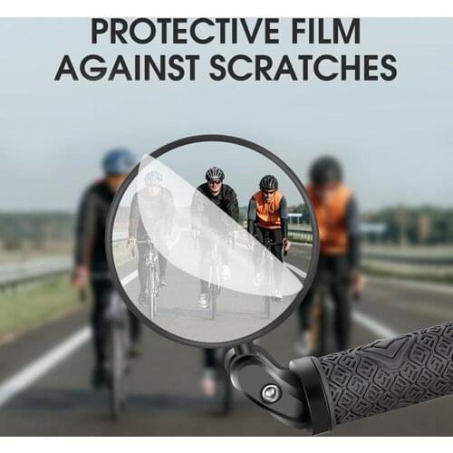 Anti-Scratch Mini Rearview Safety Cycling Bike Handlebar Mirror for MTB