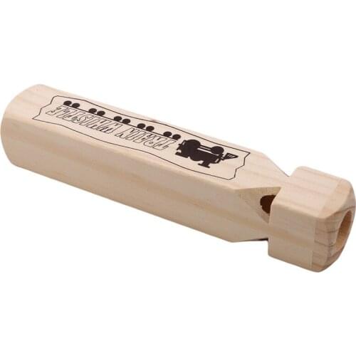 1PCS Children Train Sound Imitating Whistle Locomotive Sound Warning Steam Train Whistle Toy Wooden Train Whistle Gifts for Kids