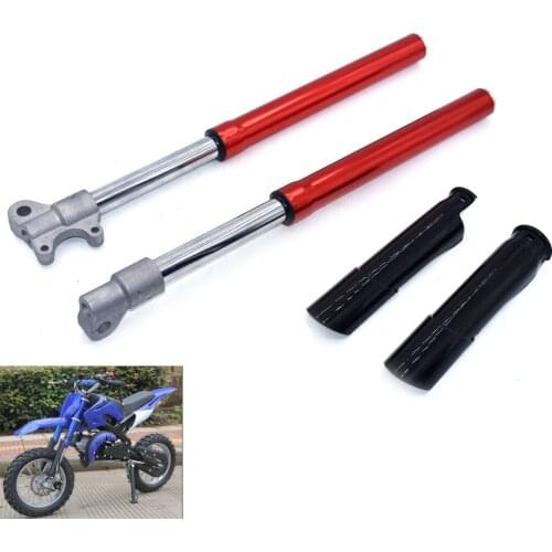 525MM Front Inverted fork shock absorption with protector cover for 47cc 49cc 50cc motocross Mini Dirt Pit Bike Small Apollo