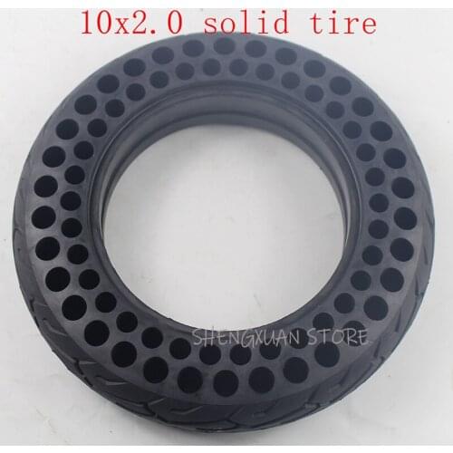10 inch Porous electric skateboard Bicycle E-Bike tire 10x2.0 air-free honeycomb shock absorber solid tire proof Tyre