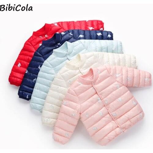 Baby Girls Down Jackets For Kids Coats Autumn Winter Boys Cartoon Keeping Warm Outerwear Toddler Infant Casual Fashion Clothing