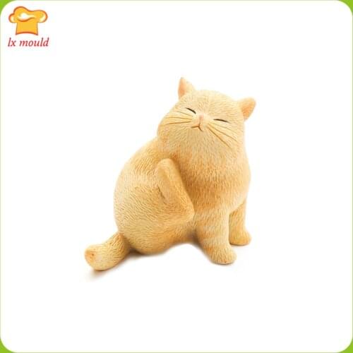 New 3D Cat Silicone Mould cake chocolate pudding sugar silicon mold hot sale