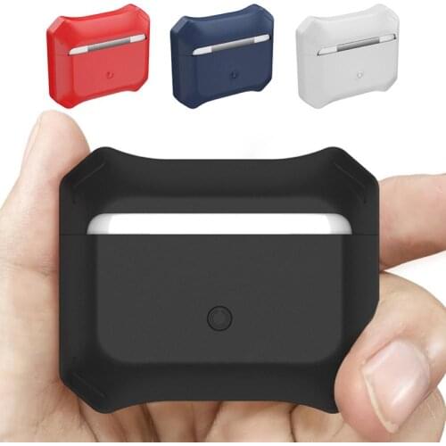 Silicone Shockproof Protective Case Cover Box for AirPods Pro Bluetooth Earphone