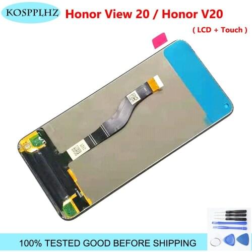 100% Tested For huawei honor view 20 / Honor V20 LCD Display + Sensitive Touch Screen Digitizer Assembly Replacement + Glue
