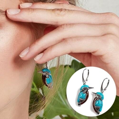1Pair High End Enamel Bird Stud Earring Anti Allergy Earring Wholesale High Quality Jewelry