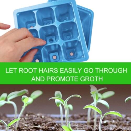 1Pcs 9 Hole Plants Starter Tray Greenhouse Grow Trays Humidity Adjustable Plant Starter Kit High Quality Clear Plastic Tools