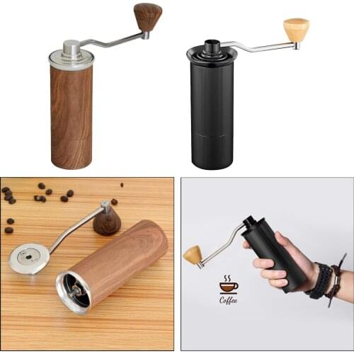 1pc Manual Coffee Grinder 11 Adjustable Setting Conical Burr Milling Bean Burr Coffee Grinder for Espresso French Press Home