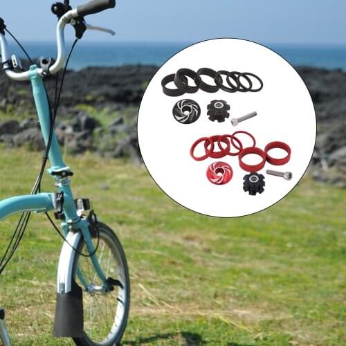2 Set 1/8 Inch Bicycle Headset Spacer with Top Cap Headset Star Nut Set