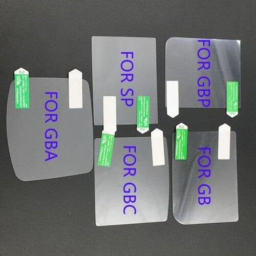 200Pcs For Gameboy Advance Game Console LCD Screen Protector Protective Film for Gameboy Color for GBA GBA SP GBC GB GBP