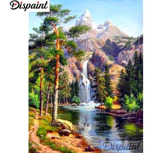 Dispaint Full Square/Round Drill 5D DIY Diamond Painting "tree natural scenery"3D Embroidery Cross Stitch Home Decor Gift A10750