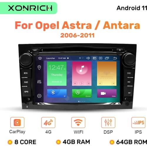 IPS 2 Din Android 10 Car Radio Multimedia For Opel Vectra C Vauxhall Astra HG J Zafira B Corsa D vivaro Meriva AntaraVedaDSP 4GB