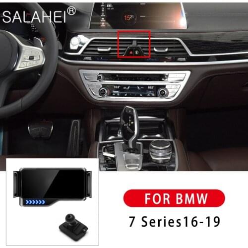 Car Phones Electric Holder For Your Mobile Phone Stand Holder Ring Phone Grip Mobile Holder For BMW 7 Series 2016 2017 2018 2019