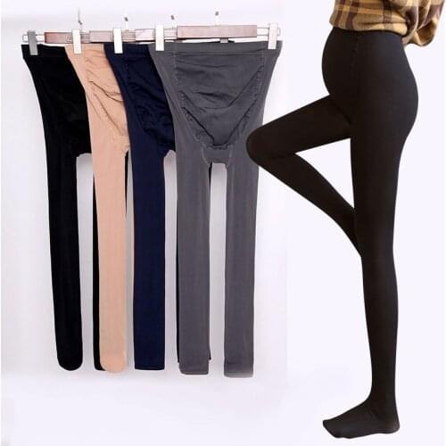 Pregnant Leggings For Pregnancy Tights Clothes Maternity High Elastic Pants Women Solid Oversized Bottom Pantyhose Stockings