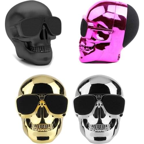 Bluetooth Speaker Wireless Sunglass Skull Shape Speaker Mobile Subwoofer Multipurpose Portable Speaker