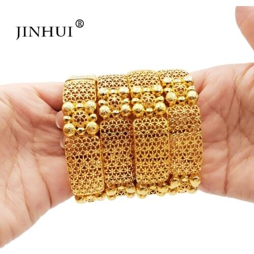 Bracelet New lady Luxury Gold Color Jewelry Bangles indian Ethiopian African for Women Dubai Bracelet Party wedding Gifts viking