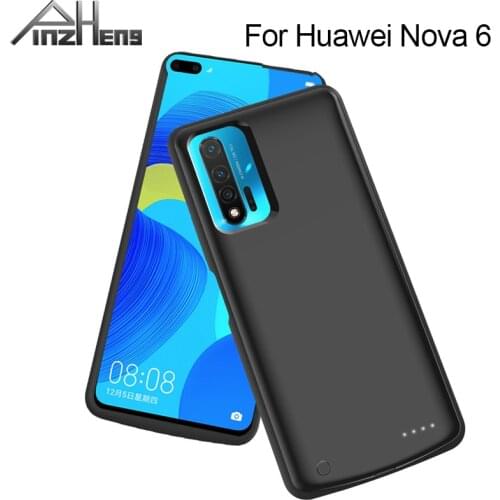 PINZHENG 6800mAh Battery Charger Case For Huawei Nova 6 Charging Case For Huawei Nova 6 6800mAh Power Bank Charger Cases