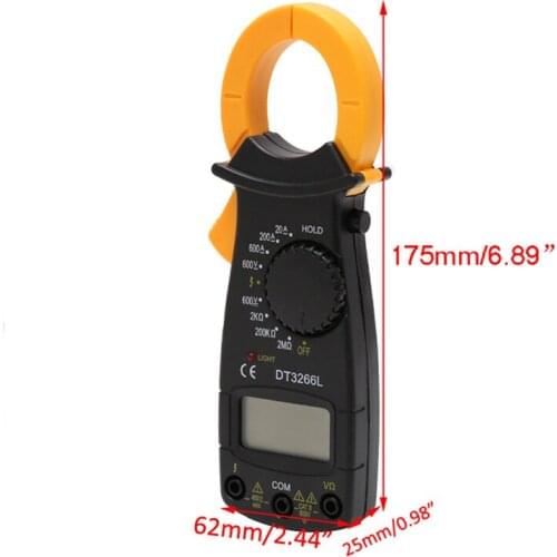 Digital Clamp Meter Multimeter Voltage Current Resistance Tester High Quality