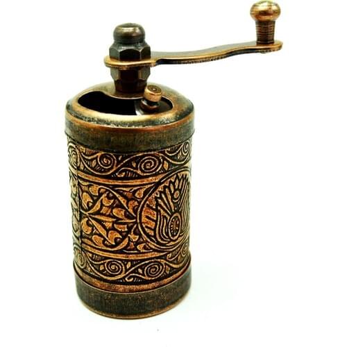 Pologift Casting Decorative Coffee and Spice Grinder - Copper
