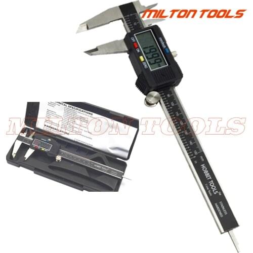 High Quality 0-150mm 6 Inch Stainless Steel Digital Caliper 150mm Plastic Electronic Vernier Caliper Gauge Micrometer