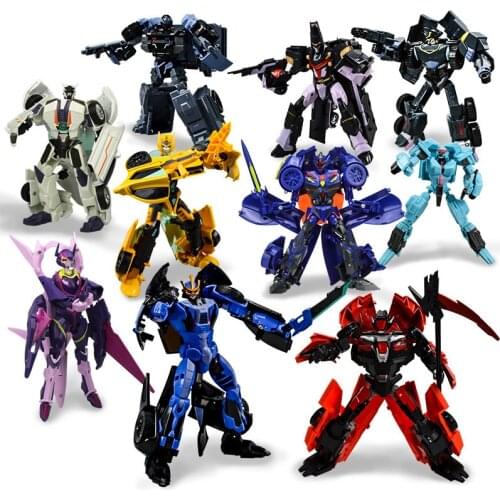 Jiaqi Alloy Transformation Toy Cool Classic Robot Car Anime action figures Kid Aircraft Truck Model Toy children boy Brinquedos
