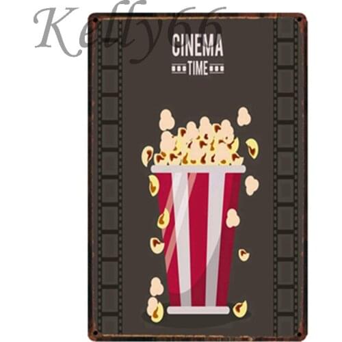 [ Kelly66 ] Popcorn Metal Sign Tin Poster Home Decor Bar Wall Art Painting 20*30 CM Size y-1927