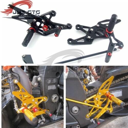 Motorcycle CNC Adjustable Rear Set Rearsets Footrest Foot Rest For YAMAHA R1 2007 2008