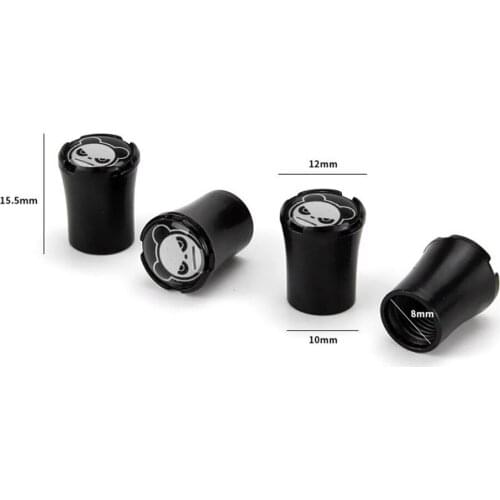 4pcs New Top Grade Car Tire Valve Stem Caps Tyre Air Dust Caps Truck Bicycle Wheel Auto Valve Cap Panda Styling Car Accessories