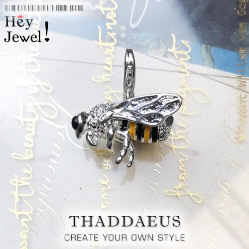 Pendant Insect Bee,2019 Winter Brand New Trendy Fashion Jewelry Europe Bijoux 925 Sterling Silver Gift For Woman & Men