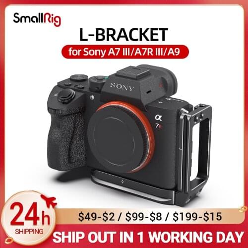 SmallRig Light-weight L-Bracket for Sony A7 III/A7R III/A9 Arca Compatible Base Plate and Side Plate 2940