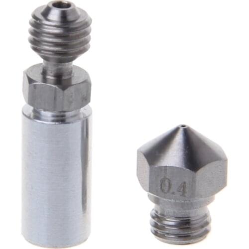 MK10 All Metal Hotend Kit M7 Nozzle 0.4mm 1.75mm Thermal Barrier Tube
