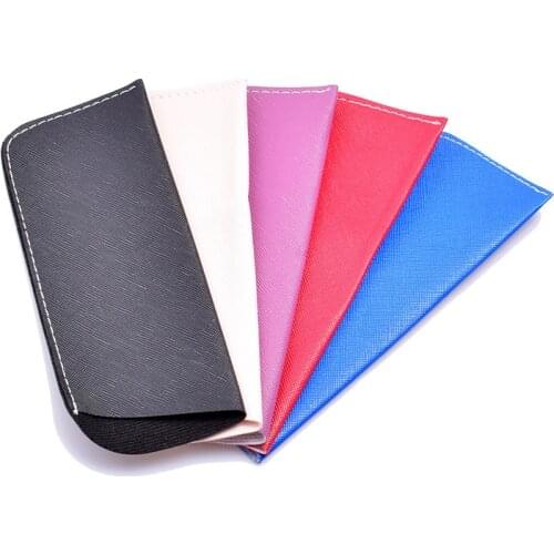 Soft Reading Glasses Bag PU Leather Pocket Superfine Fiber Eyes Glasses Pouch For Men Sunglasses Bag Eyewear Accessories