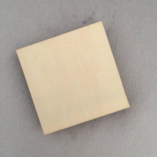 Plain Coasters Set 6pcs Square Wood Coaster MDF Craft Blanks For Decoration 10cm
