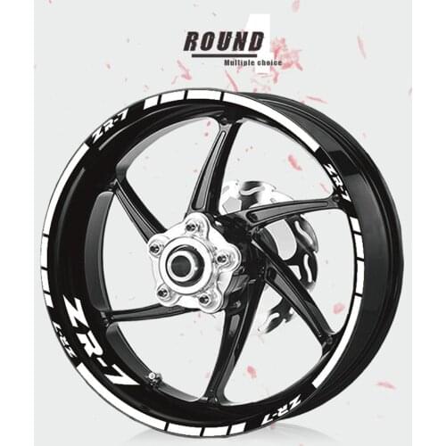 Motorcycle sticker wheel fashion decal wheel reflective decorative decal tire stripe film FOR KAWASAKI ZR-7 ZR7