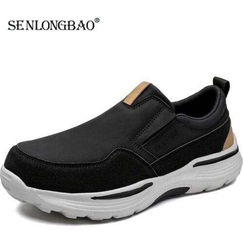 New Mens Casual Shoes Lightweight Breathable Men Loafers Comfortable Mens Vulcanized Shoes Non-slip Thick Bottom Men Shoes