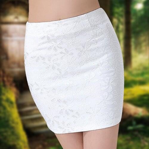 The new spring and summer 2017 lace professional skirts package hip skirt elastic skirt