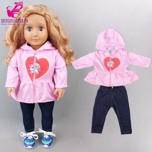 18 Inch Girl Doll Clothes Pu Leather Coat for 43cm Born Baby Doll Clothes for 38cm Reborn Baby Doll Outfit