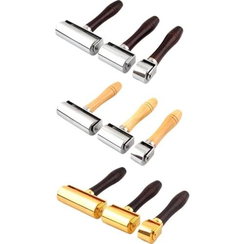 Leather Press Edge Roller Wooden Handle Leathercraft Rolling Tool Leather Press Edge Creaser Edger