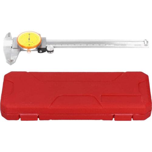 0-150mm Measuring Range 0.02mm Precise Dial Caliper Stainless Steel Vernier with Table Caliper