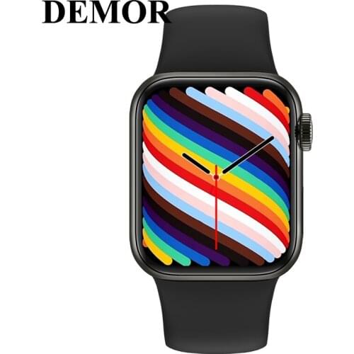 2021 DEMOR W37 Smart Watch 7 44mm Heart Rate Monitor IWO Series Smartwatch for Men Women HW22 HW12 HW16 HW21 HW19 Android Phones