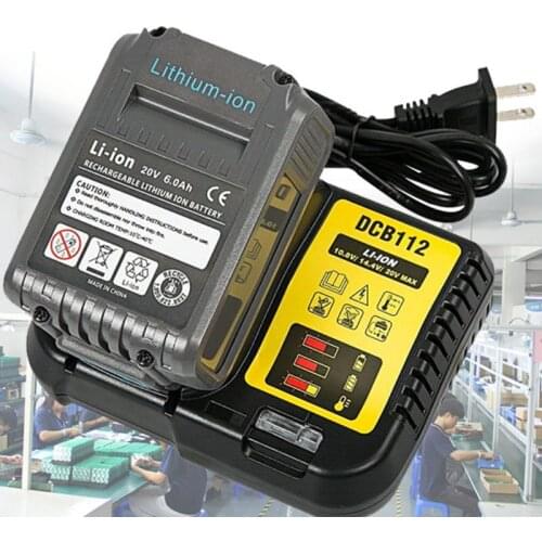 Replacement Li-Ion Battery Charger for Dewalt 12V 14.4V 18V Lithium Cells Battery Charger 3A model DCB112