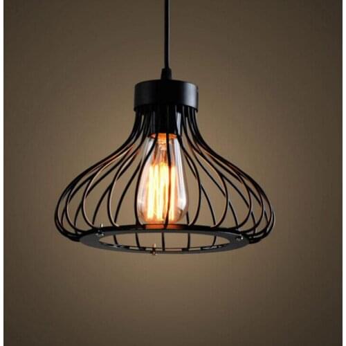 Modern minimalist personality creative iron chandelier restaurant cafe bar restaurant bar single industrial wind chandelier led