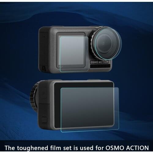 Sports camera HD protective film tempered glass film protective film accessories for DJI OSMO ACTION
