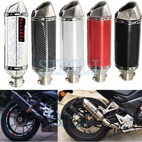 51mm Universal Motorcycle Exhaust Modified Muffler Pipe Slip-on Motorbike Exhaust Tube FOR YAHAMA ER6N Z750 CB400 MSX125 AK095