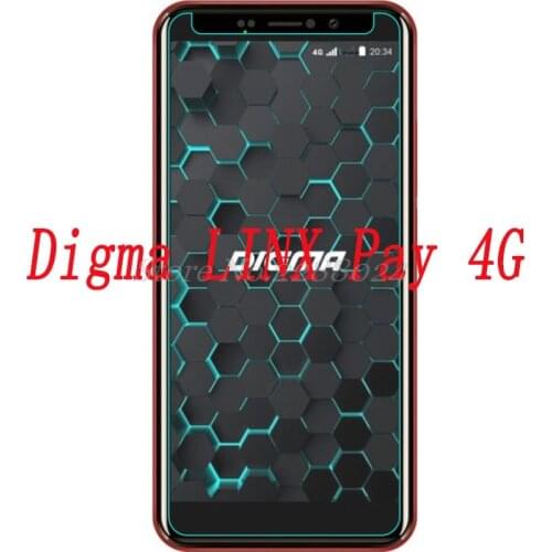 Smartphone 9H Tempered Glass for Digma LINX Pay 4G Explosion-proof Protective Film Screen Protector cover phone