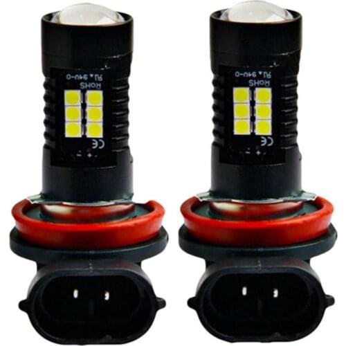 1Pc Led Fog Lamp H8 H11 3030 21SMD High-power Anti-fog Lamp Highlight Car Bulb 21W Sturdy Automobile Fog Lamp